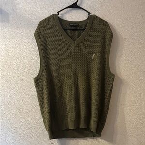 Fairway Outfitters cableknit vneck sweater vest size large